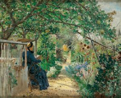 zn_hoermann_theodor_von_seine_frau_paris_garten_1890