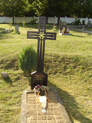 Hrob Antona Vrbky - v den 70. výročí jeho úmrtí