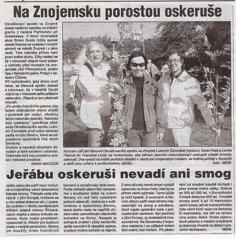 OS -  zakoupení oskeruše