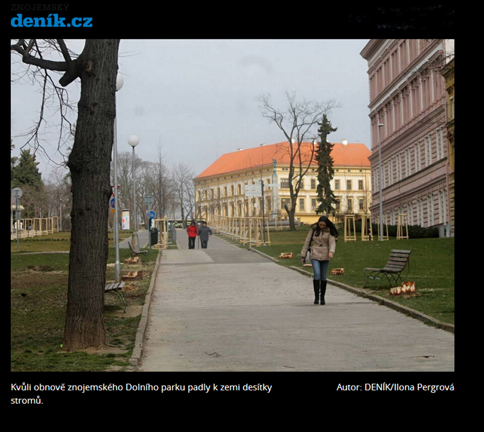 Dolní  park - 2016, po holosei