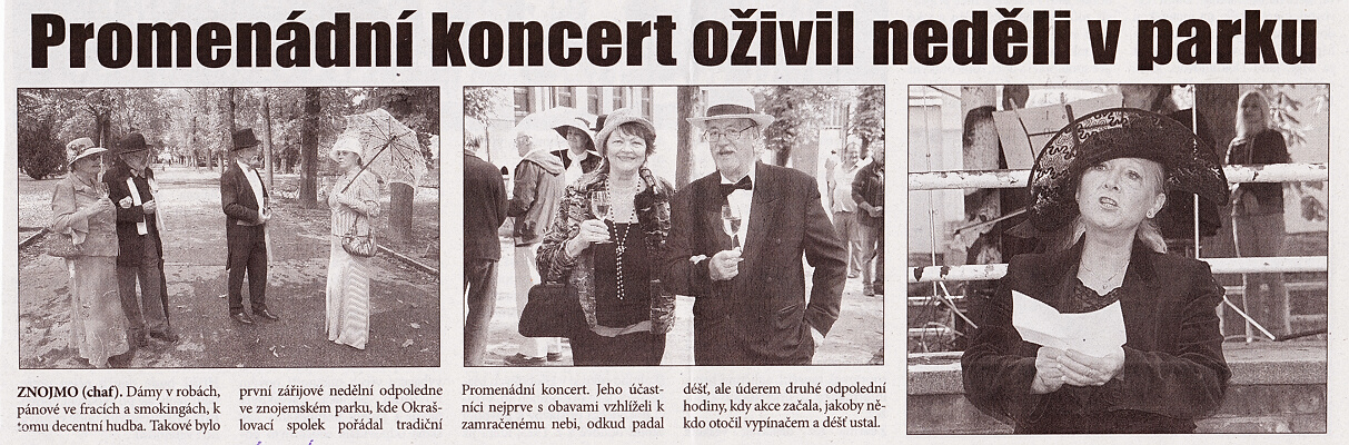 promenádní koncert - 3.9.2017