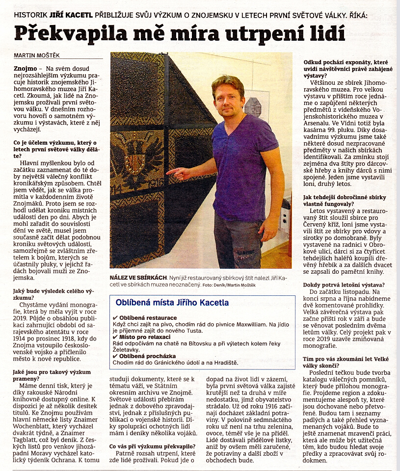 píprava monografie - I. svtová válka
