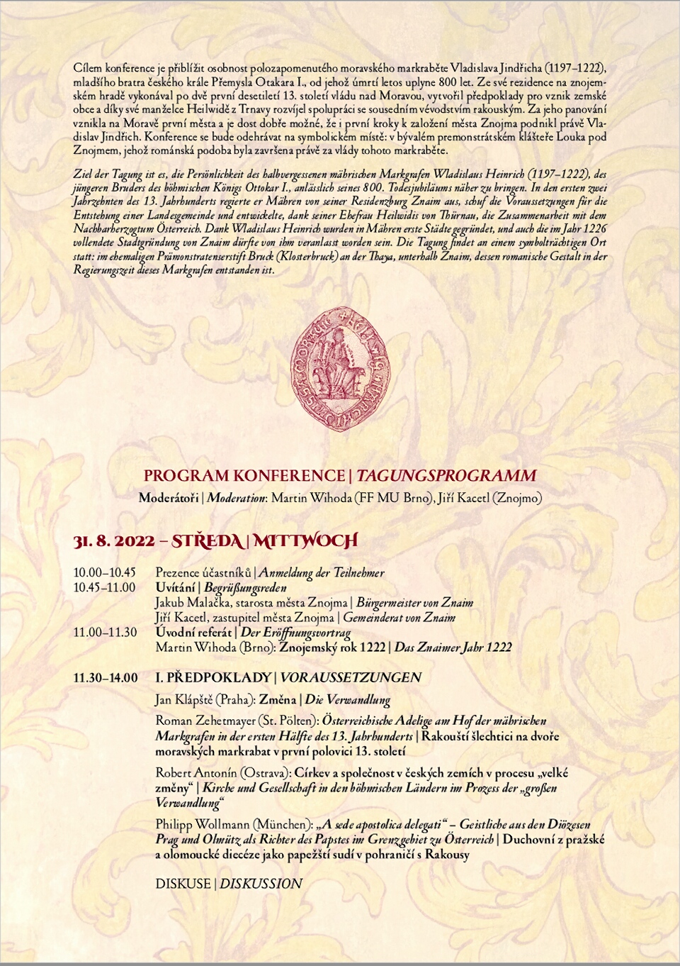 program konference II.