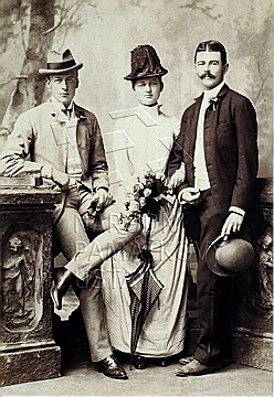Otto Serenyi , manželka Josephina, její bratr