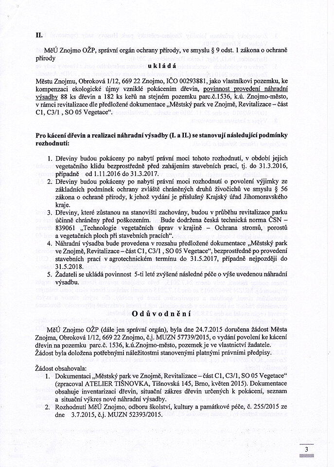 Rozhodnutí MUZ 20.1.2016 - 003