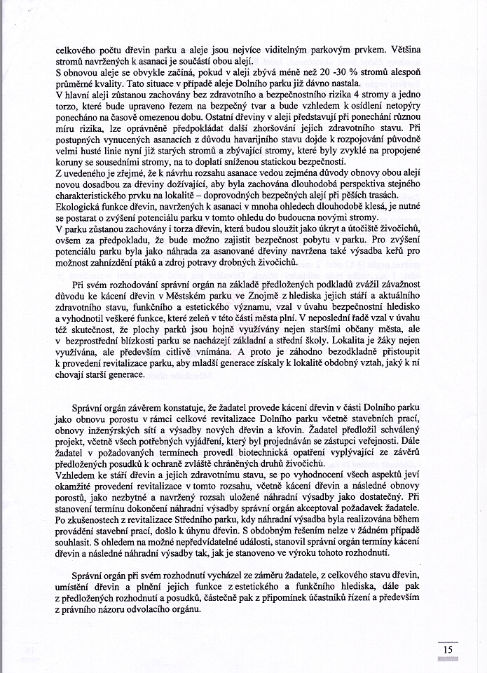 Rozhodnutí MUZ 20.1.2016 - 015