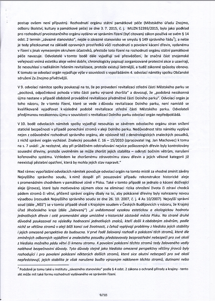 Rozhodnutí JMK 09.03.2016 - 009