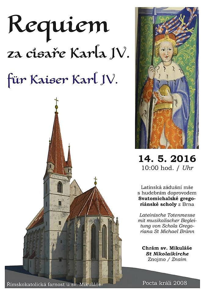 Karel IV. - rekviem 14.5.2016