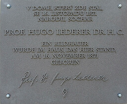 pmamtní deska Hugo Lederer