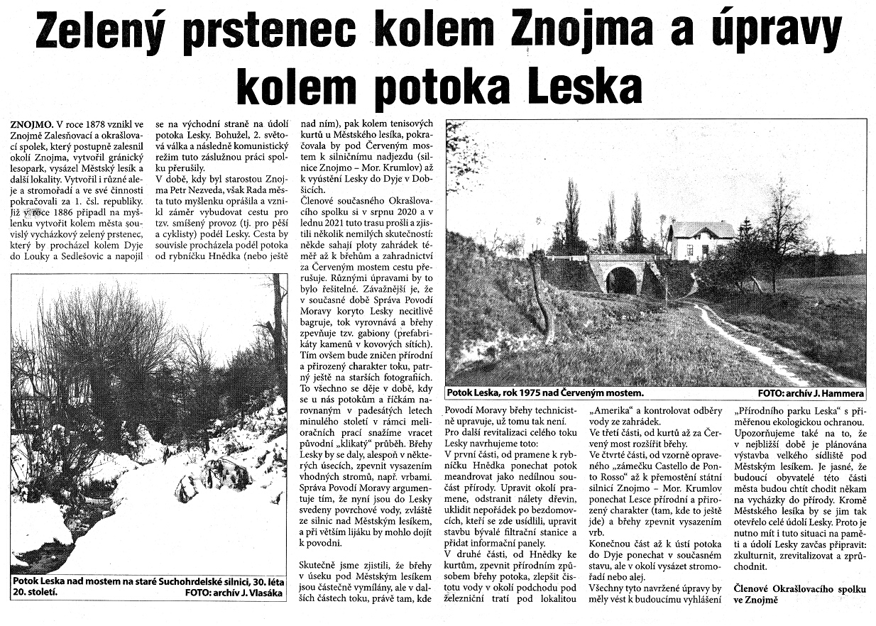 Lesk a zelený prstenec