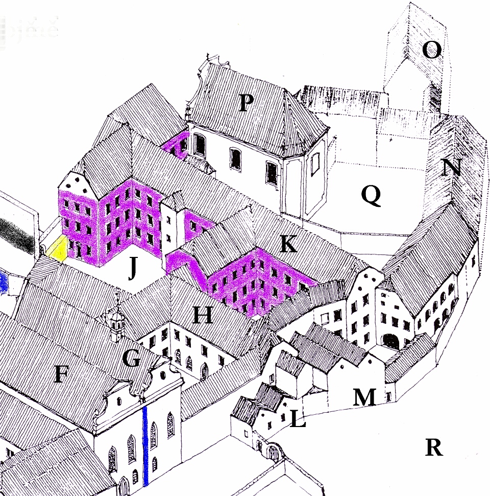 klášter1799, dochovane zdivo