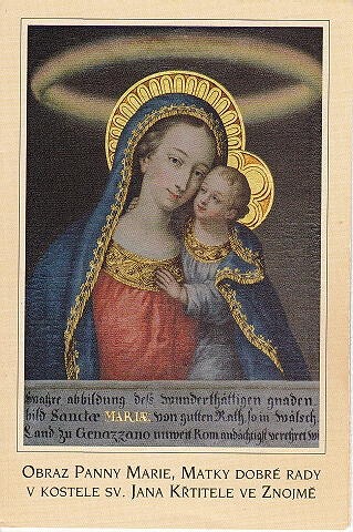 Milostný obraz Panny Marie, Matky dobré rady