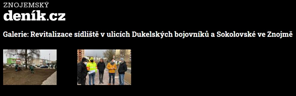 Revitlizace Dukelská - realizace 2021