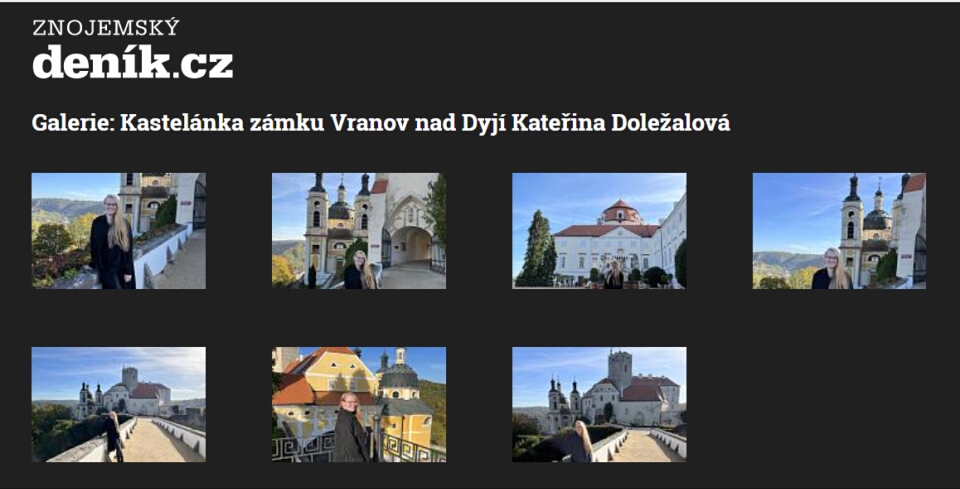 Vranov nad Dyjí - zámek -  kastelánka Dolealová