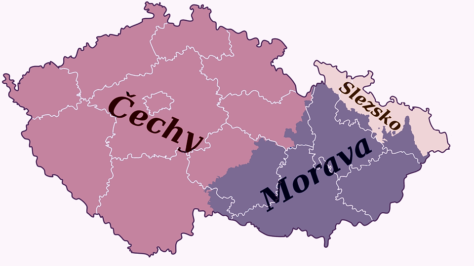 zem versus kraje  -srovnání