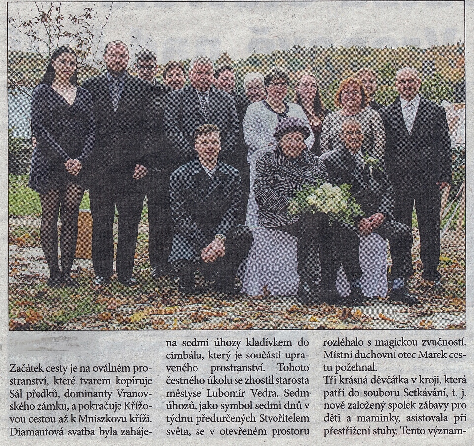 Vranov - diamantová svatba