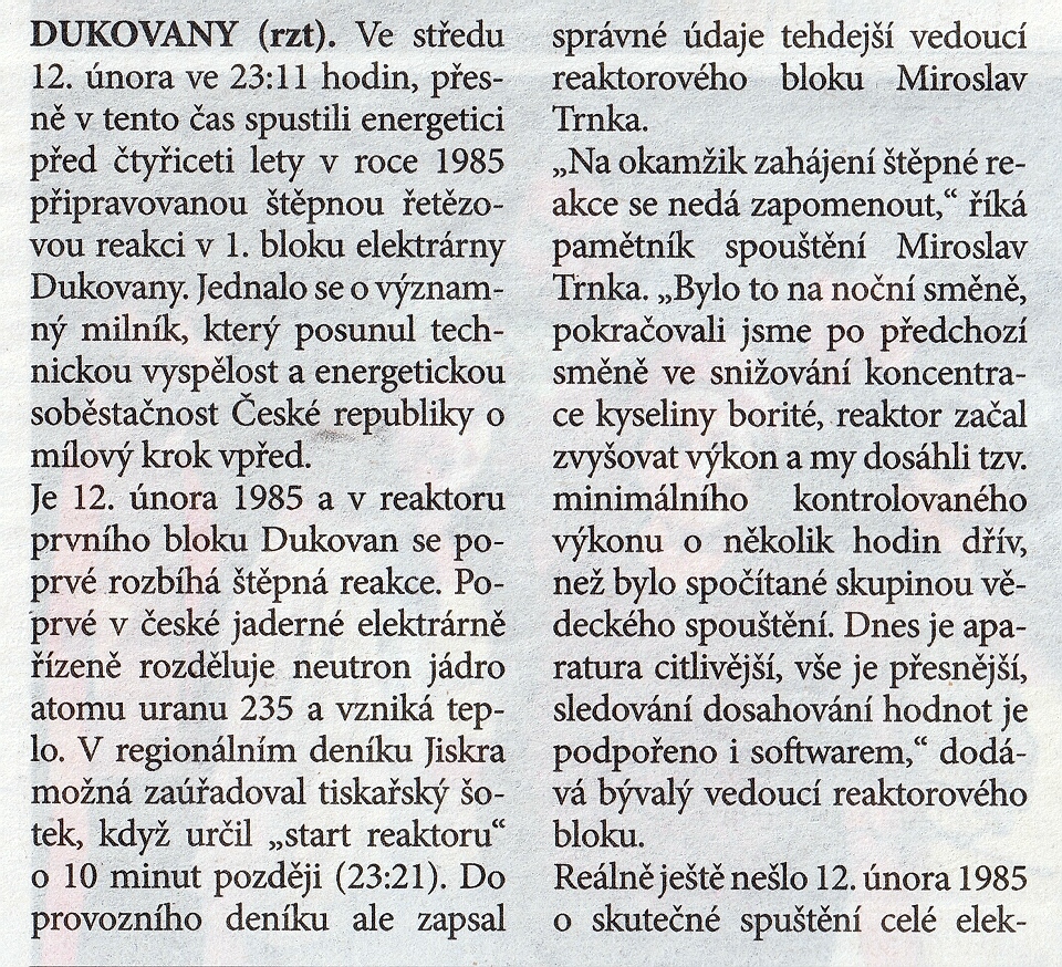Dukovany - 40