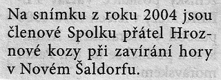 Hroznová koza - 2004