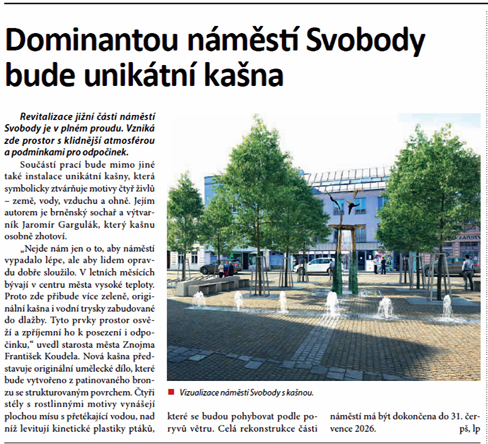 Námstí Svobody -kašna