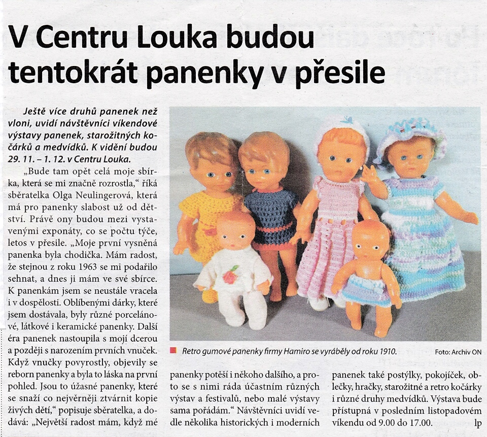 Louka - Centum výstava panenek