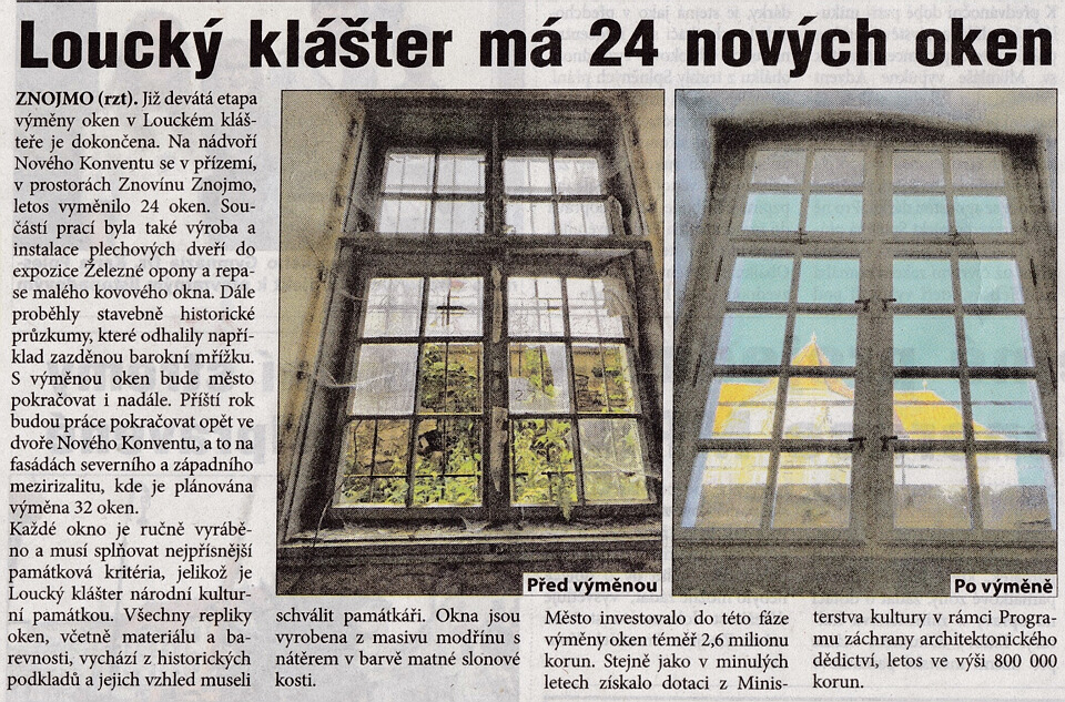 LOUKA NOVÁ OKNA - LISTOPAD 2024