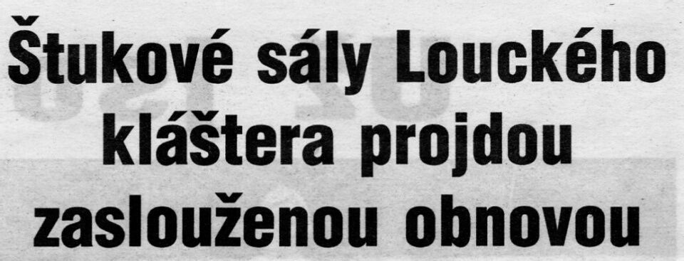 štukový sál - Louka