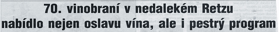Vinobraní Retz - 2025
