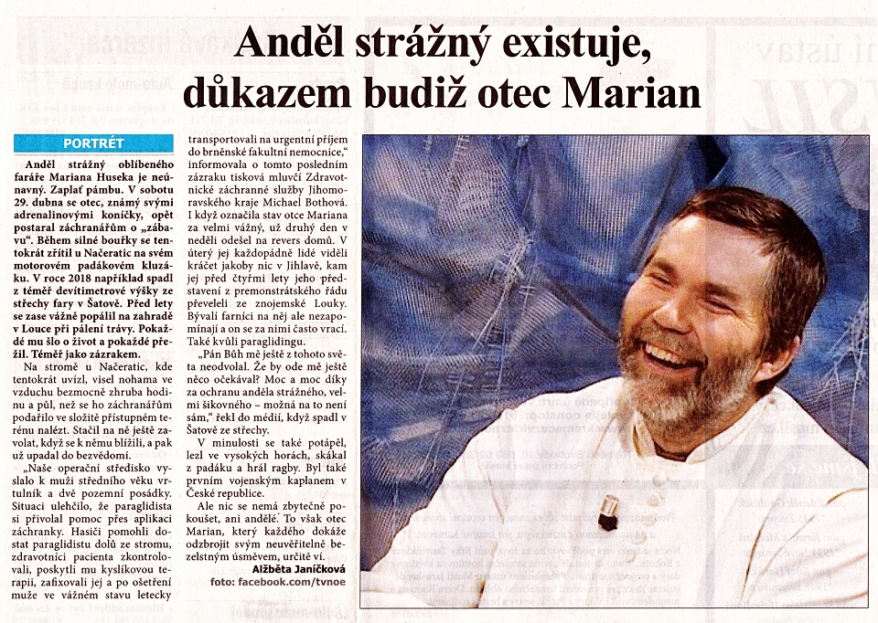 otec Marián má andla stráného