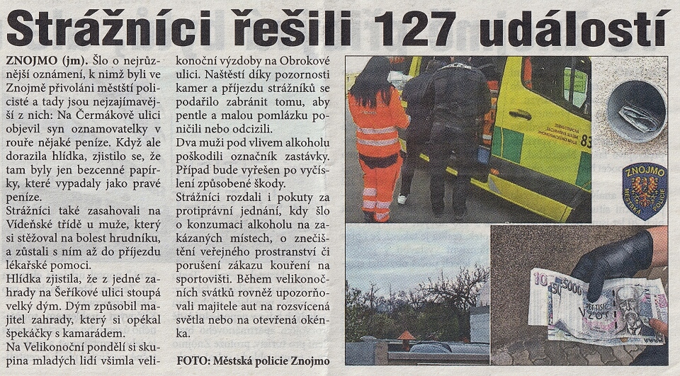 policie - 127 nehod