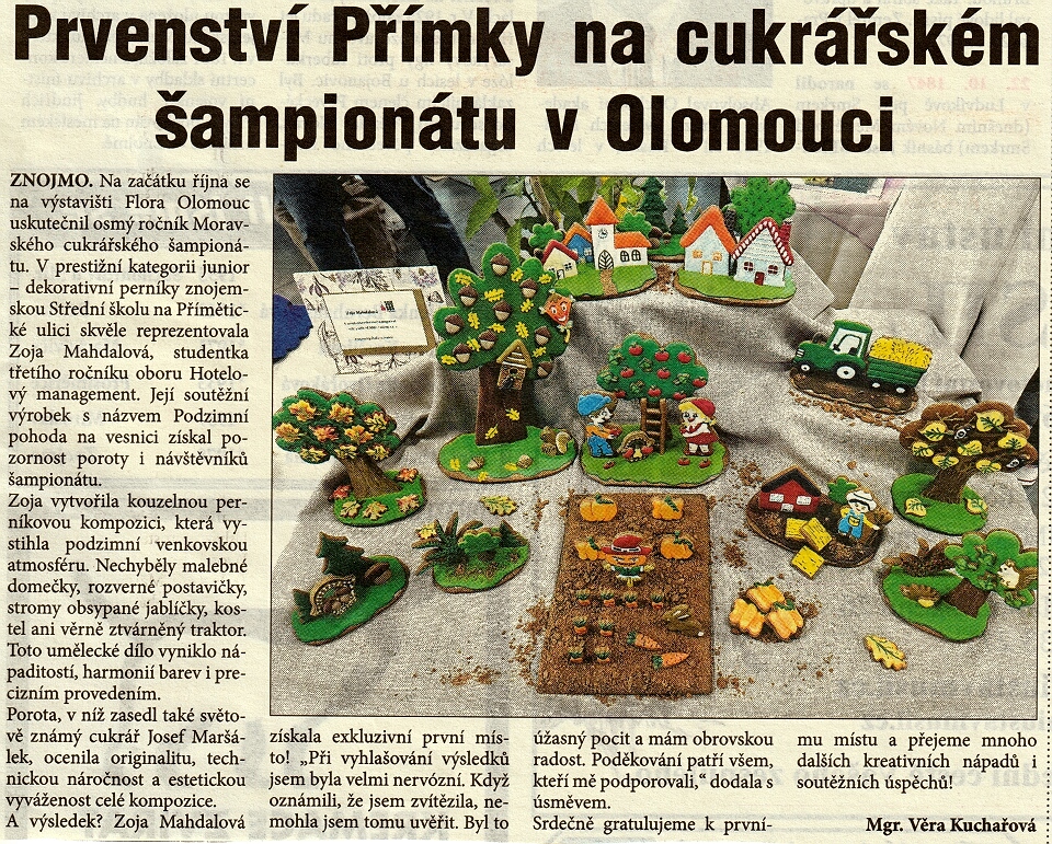 p�imka, &uacute;sp�ch v Olomouci