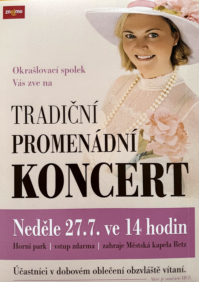 pozvánka na promenádní koncert 2025-07-27