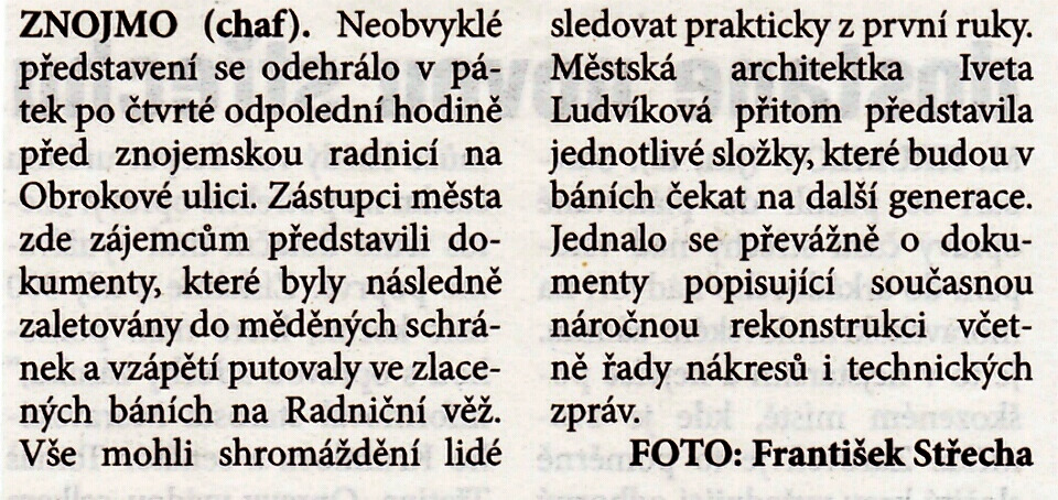 nové dokumnty do baní ve