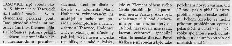 Slavnost peka tasovice - 2025
