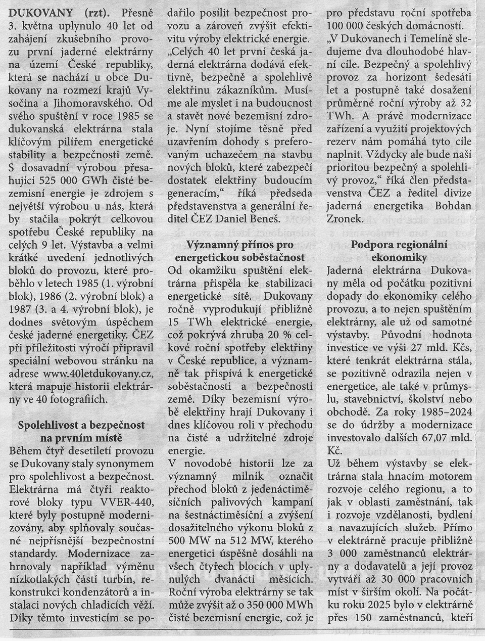 AKW - Dukovany