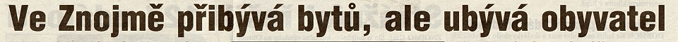 obyvatelé a byty